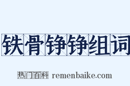 铁骨铮铮组词是什么意思的图片